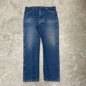 Vintage Wrangler Jeans 36x31 Blue Pants Cowboy Western 13MWZ Denim Tag 37x32 B48
